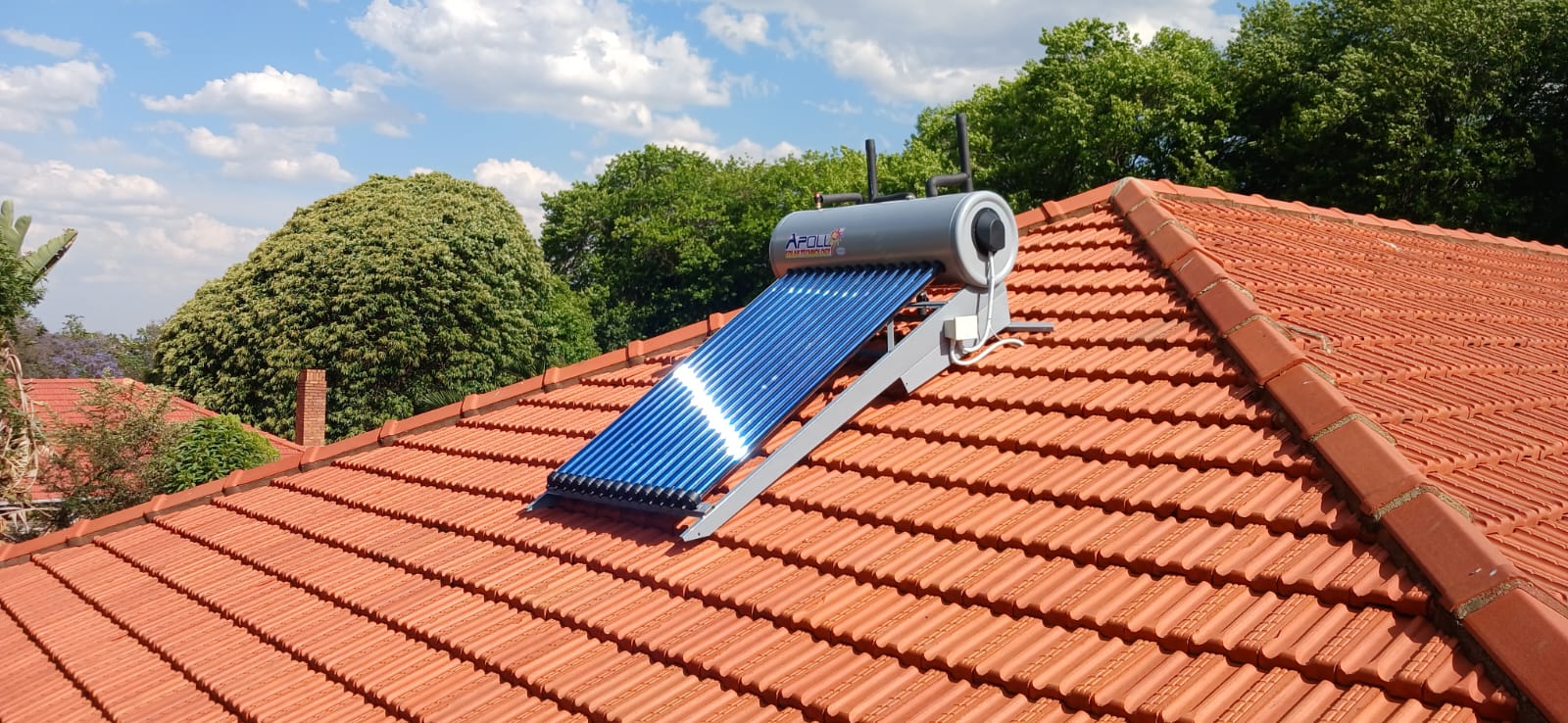 Apollo high pressure system on tile roof